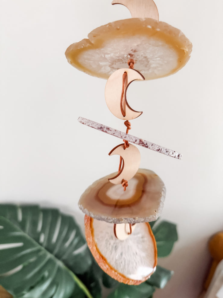 Carmella No. 3 – Indoor Agate Slice Sculpture for Wall or Ceiling