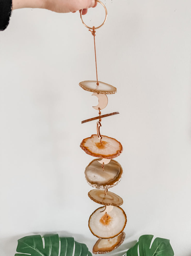 Carmella No. 4 – Indoor Agate Slice Sculpture for Wall or Ceiling