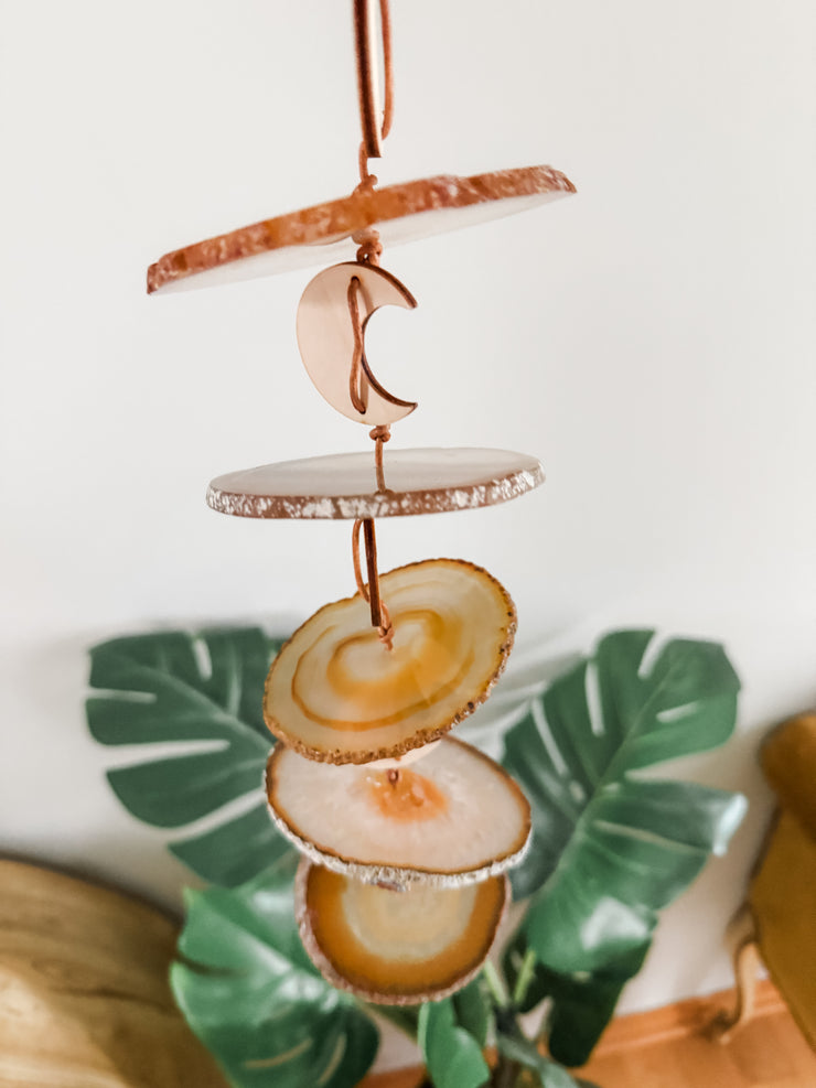 Carmella No. 4 – Indoor Agate Slice Sculpture for Wall or Ceiling