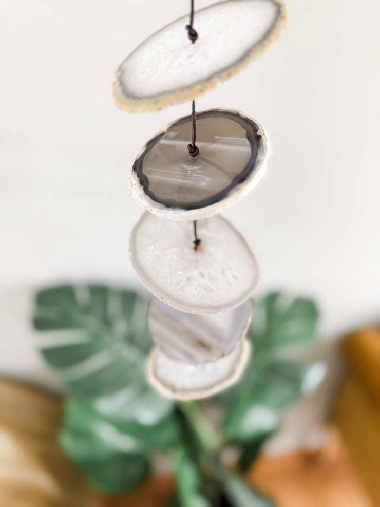 Charcoal No. 1 – Indoor Agate Slice Sculpture for Wall or Ceiling