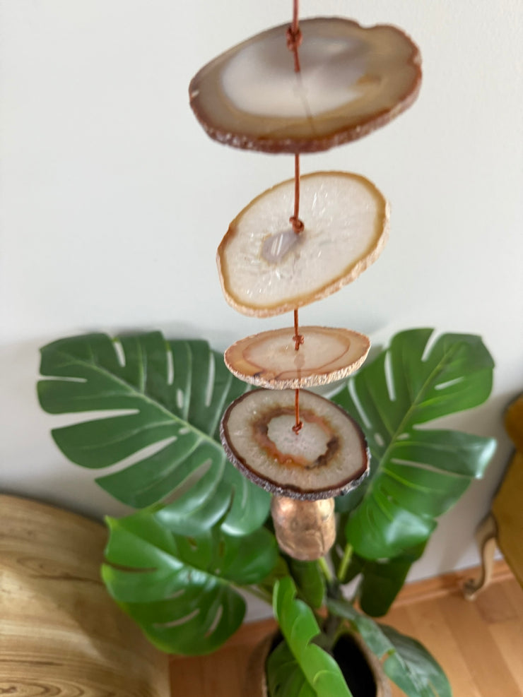 Carmella No. 5 – Indoor Agate Slice Sculpture for Wall or Ceiling