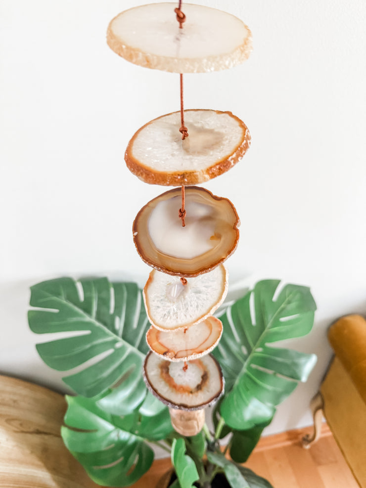 Carmella No. 5 – Indoor Agate Slice Sculpture for Wall or Ceiling