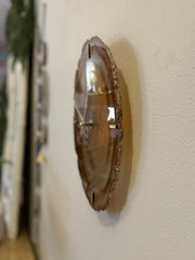 12" One of A Kind XL Natural Agate Wall Clock