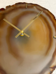 12" One of A Kind XL Natural Agate Wall Clock