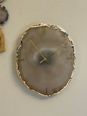 12.5" One of A Kind XL Natural Agate Wall Clock