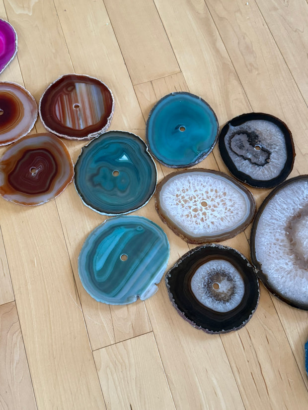 Celestial Flow – 23-Piece Agate Wall Art Set | DIY Installation