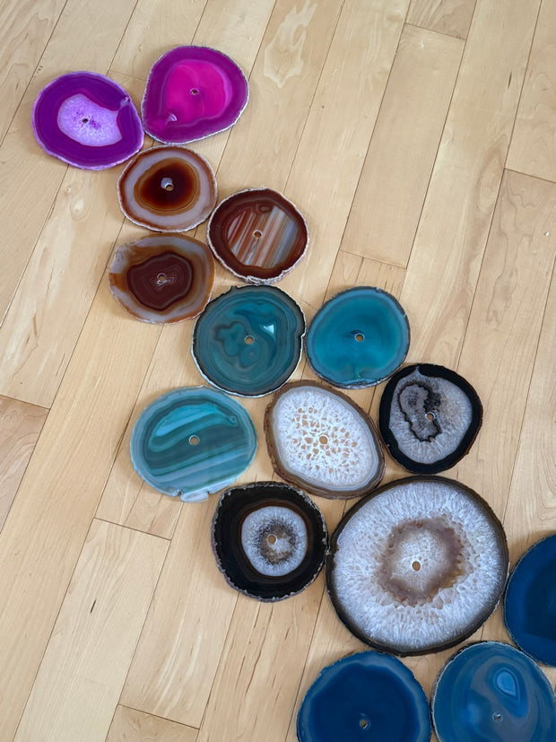 Celestial Flow – 23-Piece Agate Wall Art Set | DIY Installation