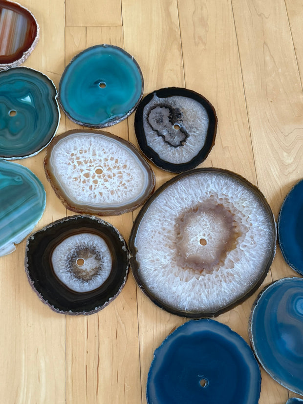 Celestial Flow – 23-Piece Agate Wall Art Set | DIY Installation