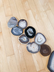 Umber Drift Agate Wall Art Set – 15 Piece | DIY Installation No. 2