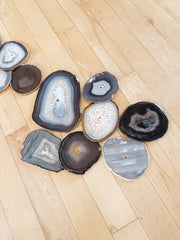 Umber Drift Agate Wall Art Set – 15 Piece | DIY Installation No. 2