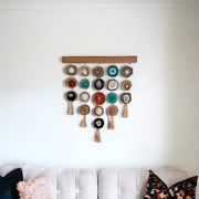 Mid Century Modern Uma Agate Wall Hanging (24 Inch) – Handcrafted Boho Wall Décor