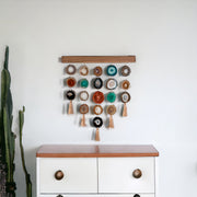 Mid Century Modern Uma Agate Wall Hanging (24 Inch) – Handcrafted Boho Wall Décor