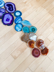 Celestial Flow Chakra Agate Wall Art - 27 Piece | DIY Installation