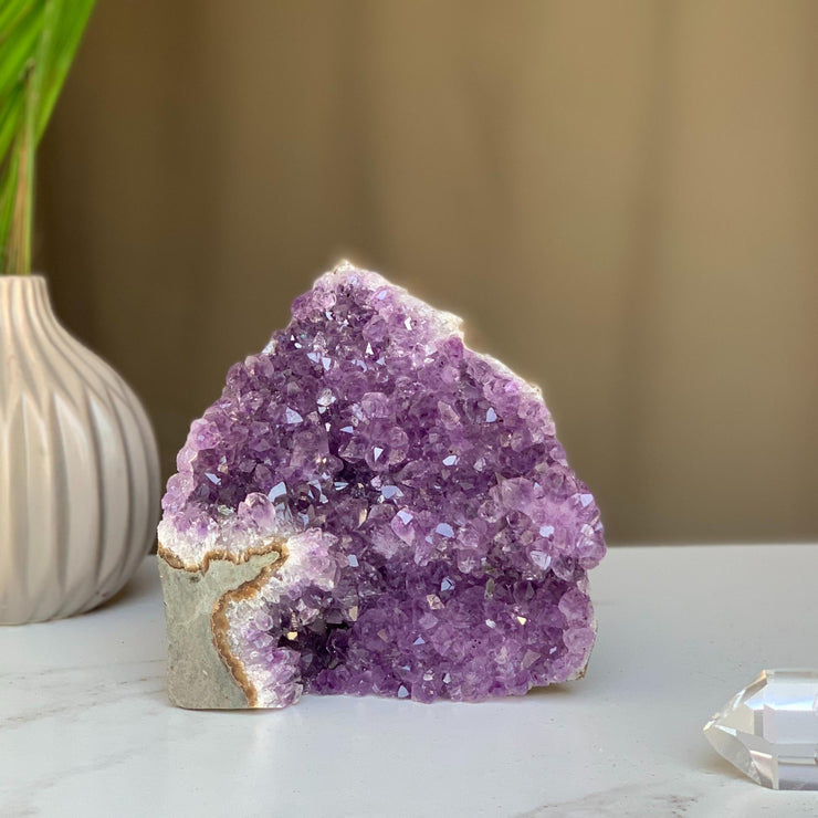 Amethyst cathedral stone for home decor, stunning AAA grade geode from Uruguay