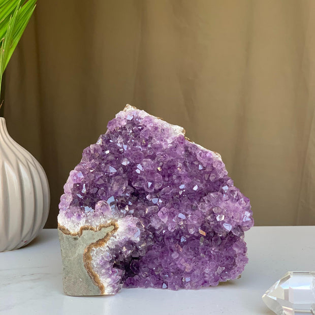 Amethyst cathedral stone for home decor, stunning AAA grade geode from Uruguay