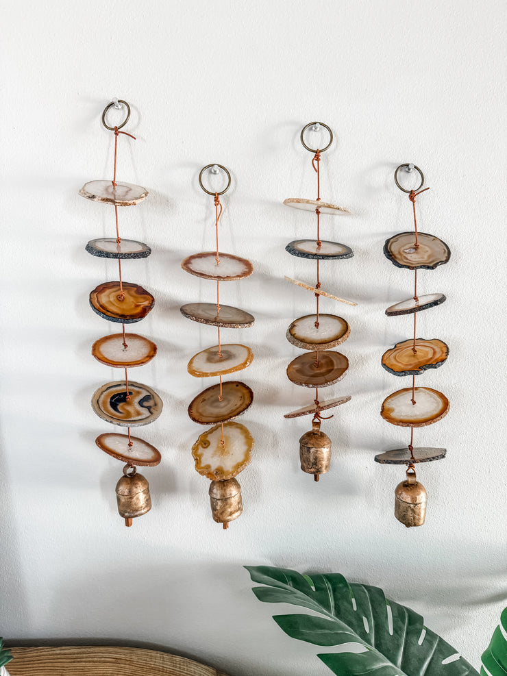 Natural Agate Hanging for Wall or Ceiling - Carmella Design