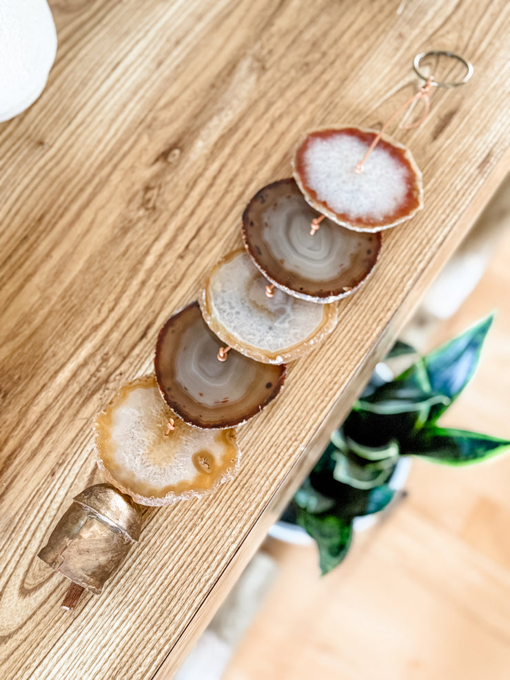 Natural Agate Hanging for Wall or Ceiling - Carmella Design