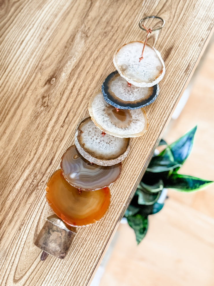 Natural Agate Hanging for Wall or Ceiling - Carmella Design