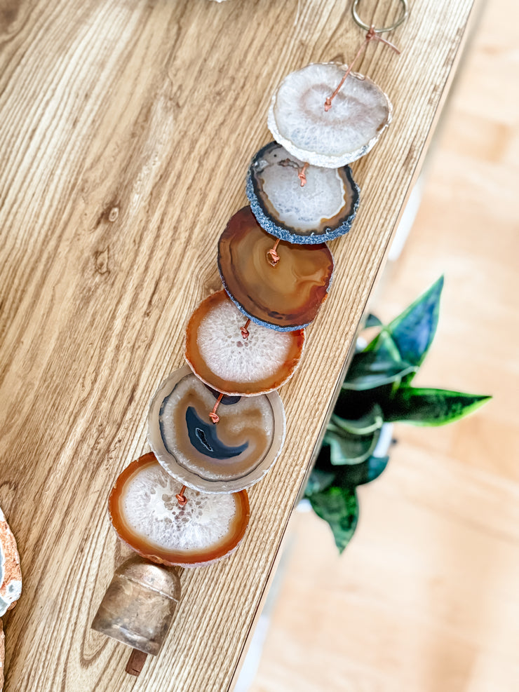 Natural Agate Hanging for Wall or Ceiling - Carmella Design