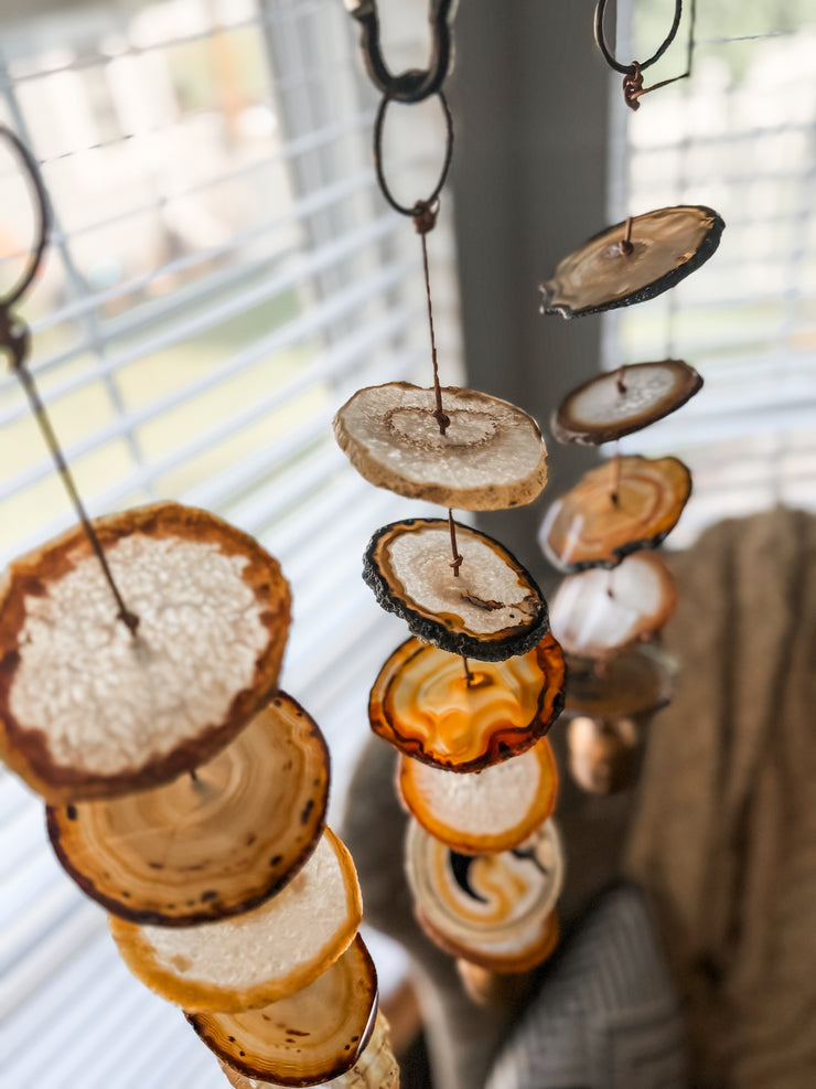 Natural Agate Hanging for Wall or Ceiling - Carmella Design
