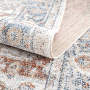 Neta Red & Blue Flat Pile Washable Rug