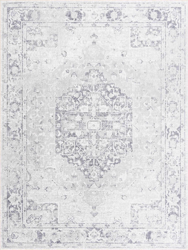 Akram Antrasit Flat Pile Washable Rug
