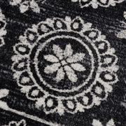 Kahraman Black & White Washable Rug
