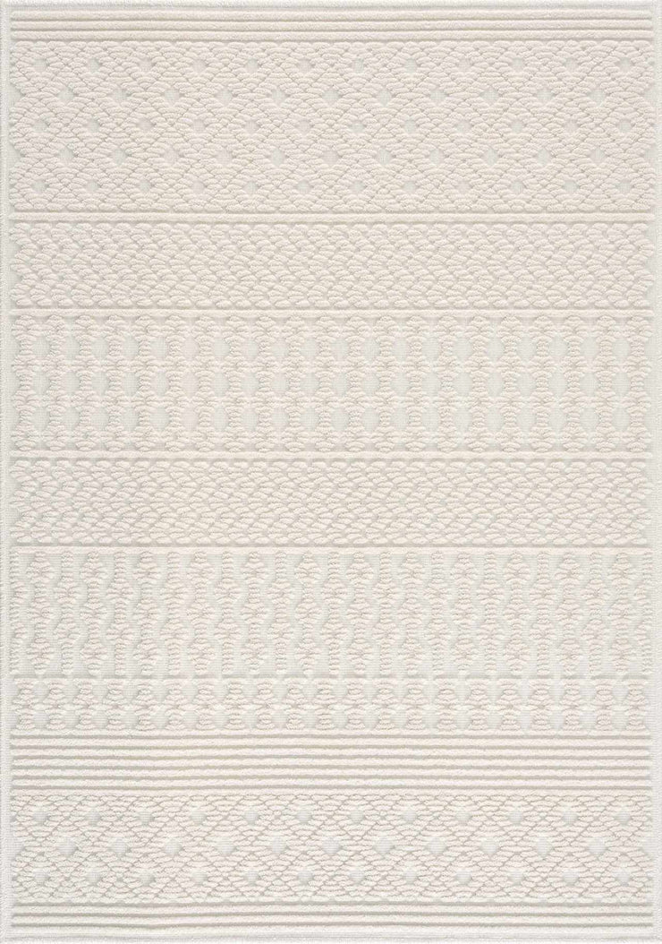 Drago White Washable Area Rug