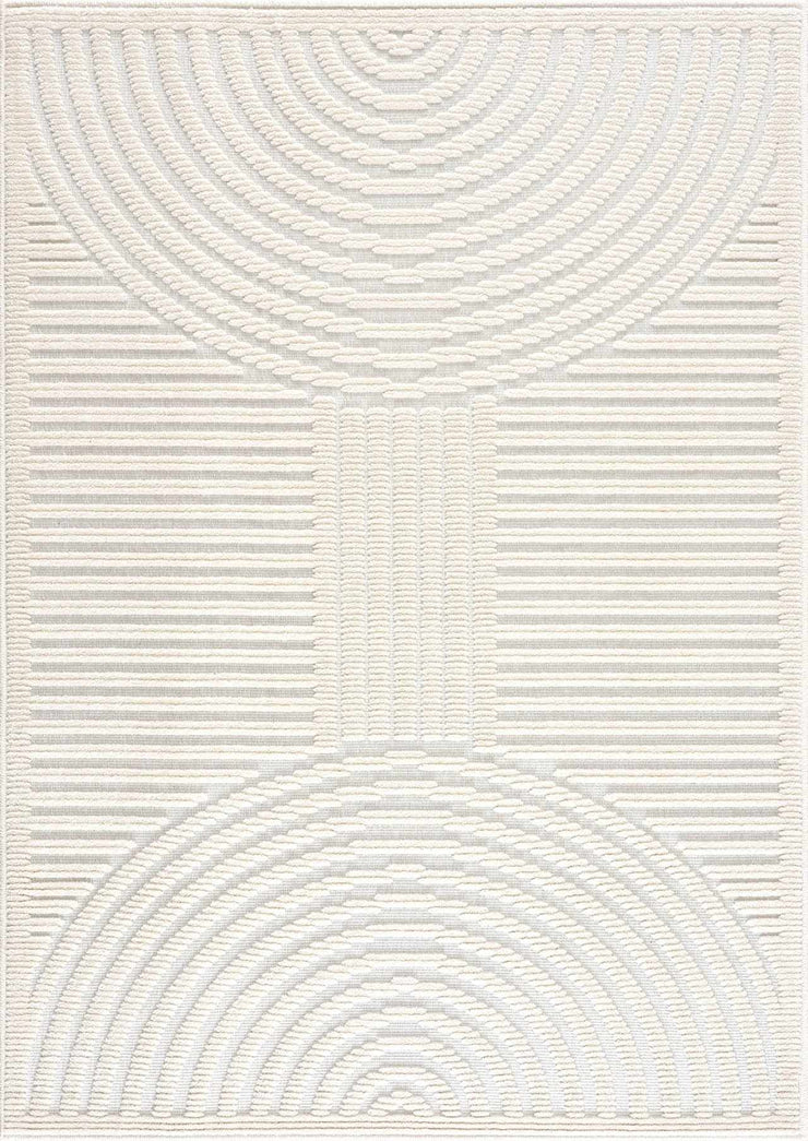 Deron White Washable Area Rug