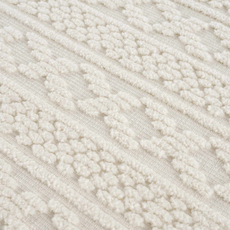 Fadey White 3D Washable Rug