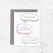 Love You More Text Card