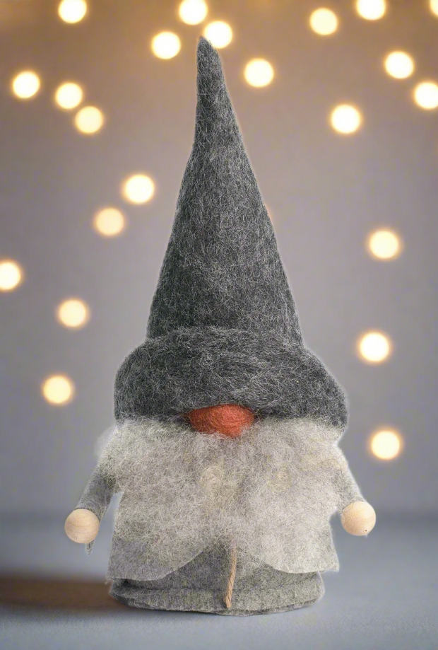 Tomte Gnome - Lukas (Grey Cap)