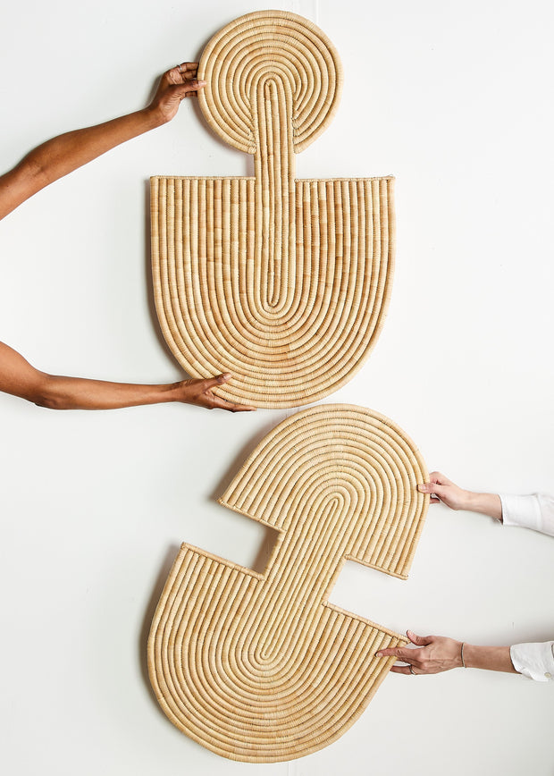 Maravi Natural Palm Leaves Woven Wall Art