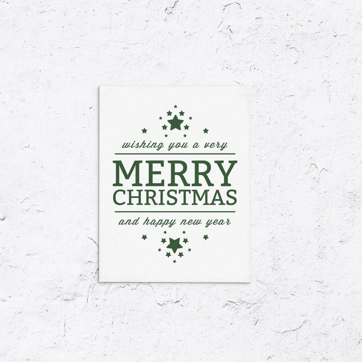 Happy Holidays With Stars Box Set of 10