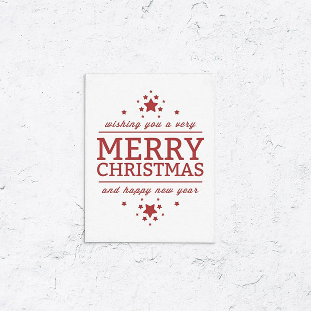 Happy Holidays With Stars Box Set of 10