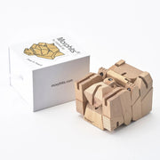 Modern Wooden Tiger Decor – Interactive Puzzle & Art Piece