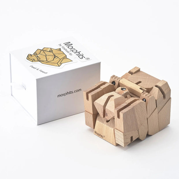 Modern Wooden Tiger Decor – Interactive Puzzle & Art Piece