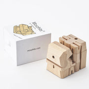 Modern Wooden Hippo Decor – Interactive Puzzle & Art Piece