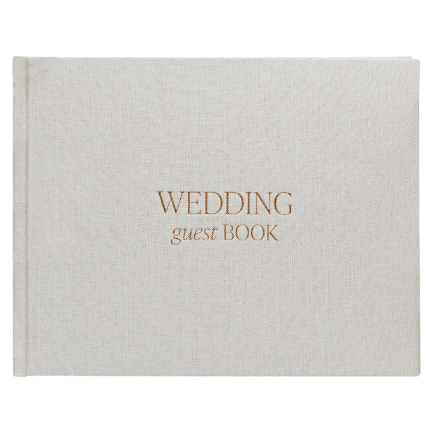 Tan Wedding Guestbook