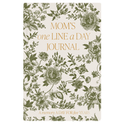 Mom's One Line A Day Green Delft Leather Journal