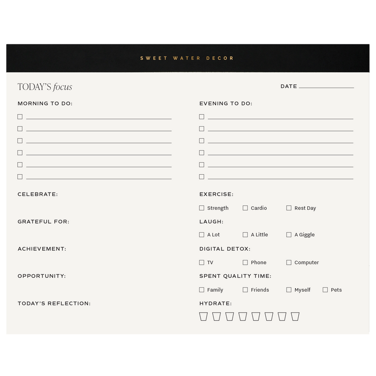 Self Care Notepad