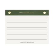 Small Green Gold Rivet Basic Notepad