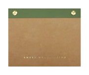 Small Green Gold Rivet Basic Notepad