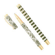 Green Floral Pen Set