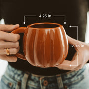 Brown Pumpkin 19oz. Figural Coffee Mug