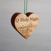 Christmas Carol Heart Ornaments