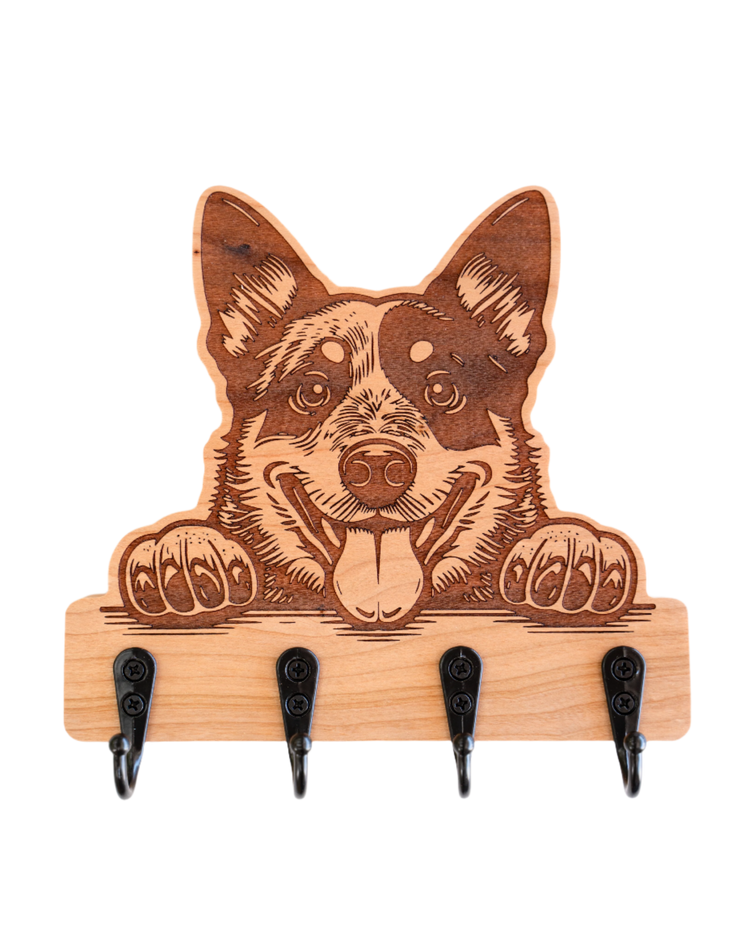 Peeking Australian Cattle Dog 01 Wall Hanger