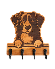 Custom Peeking Dog Wall Hanger