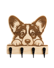 Custom Peeking Dog Wall Hanger