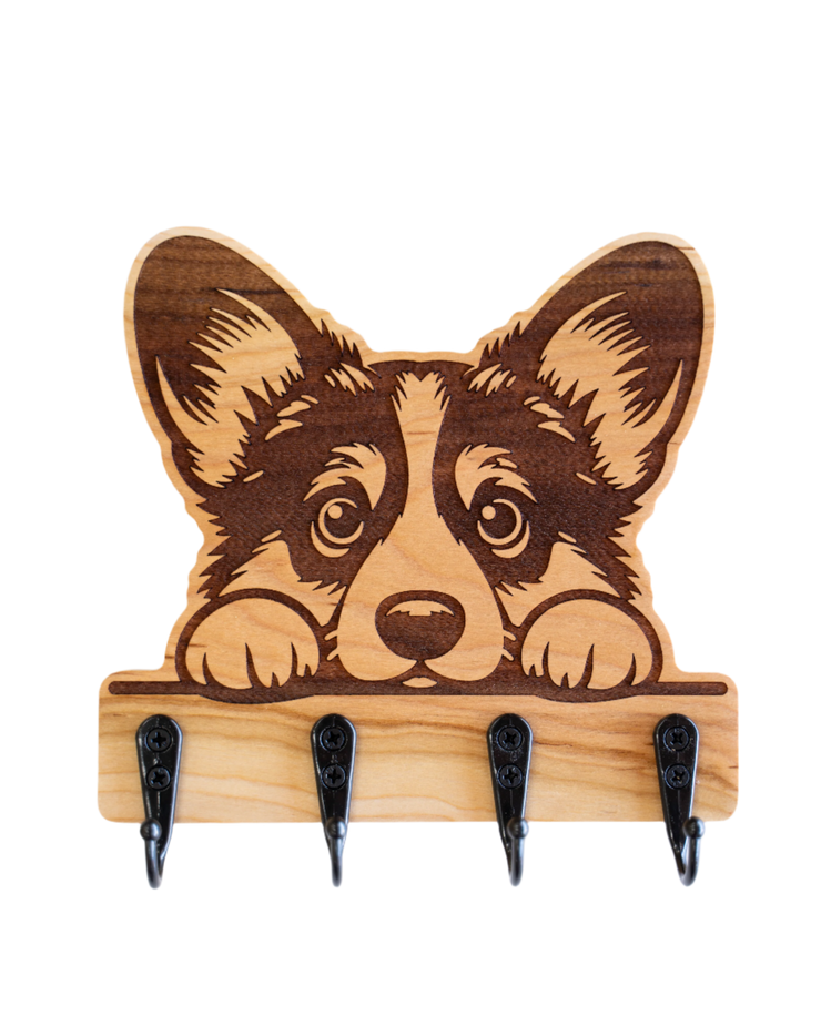 Custom Peeking Dog Wall Hanger